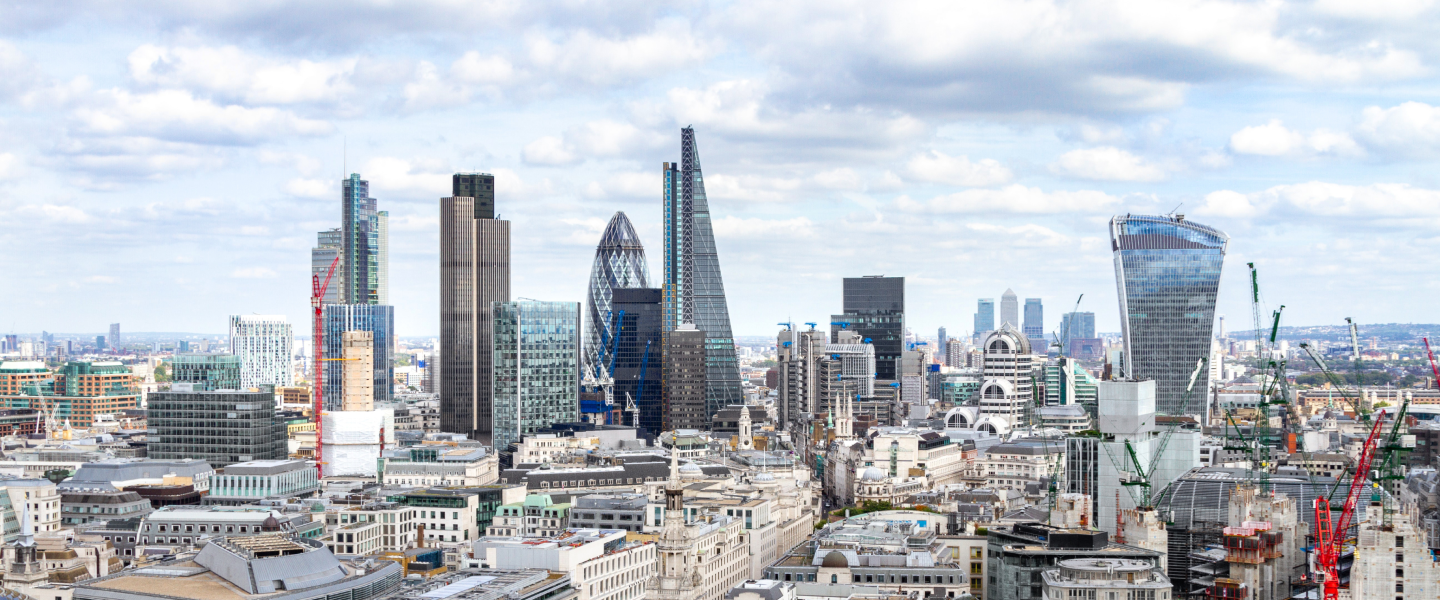 London city skyline panorama